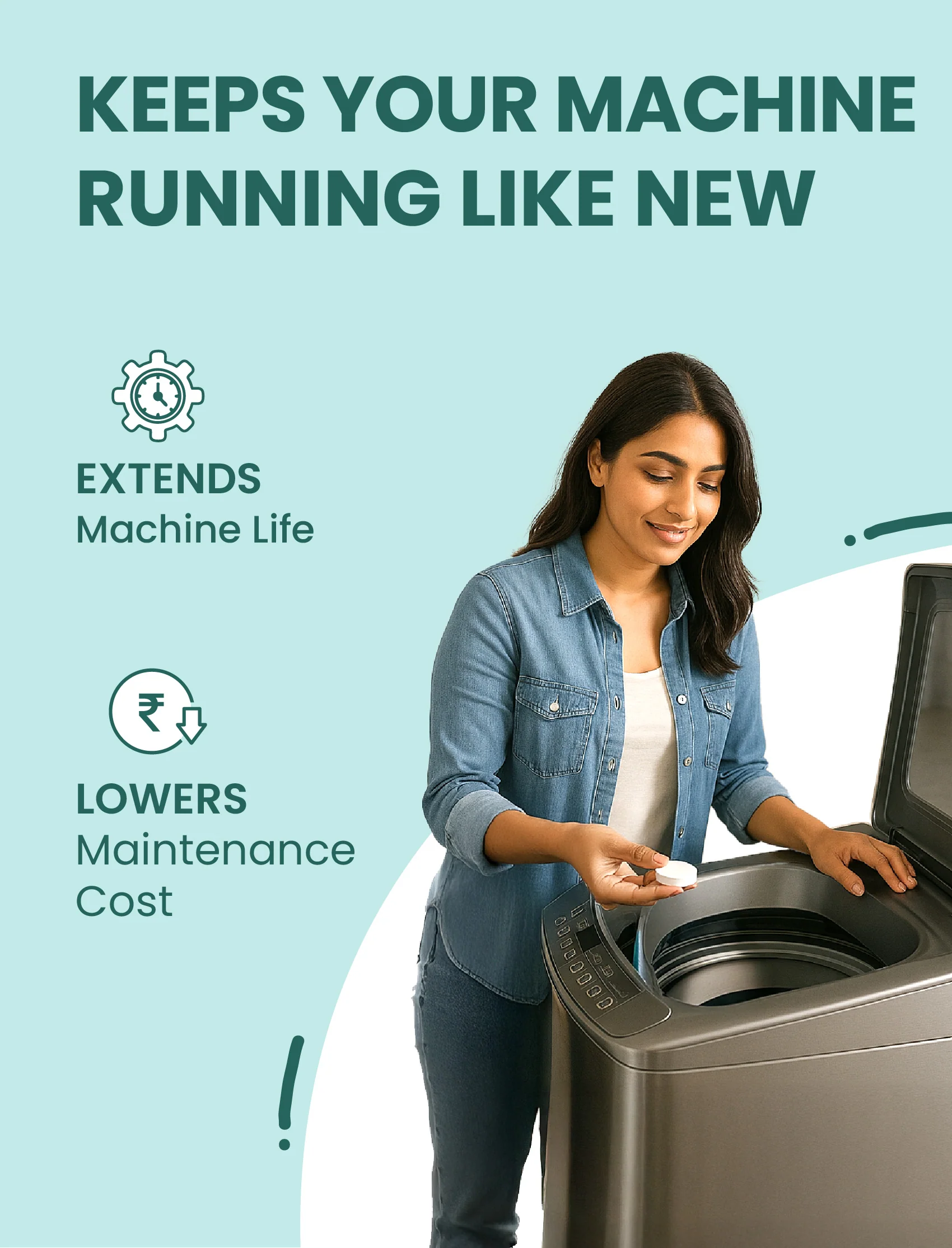 Washing Machine Cleaner & Descaler | 8 Tablets - Image 7