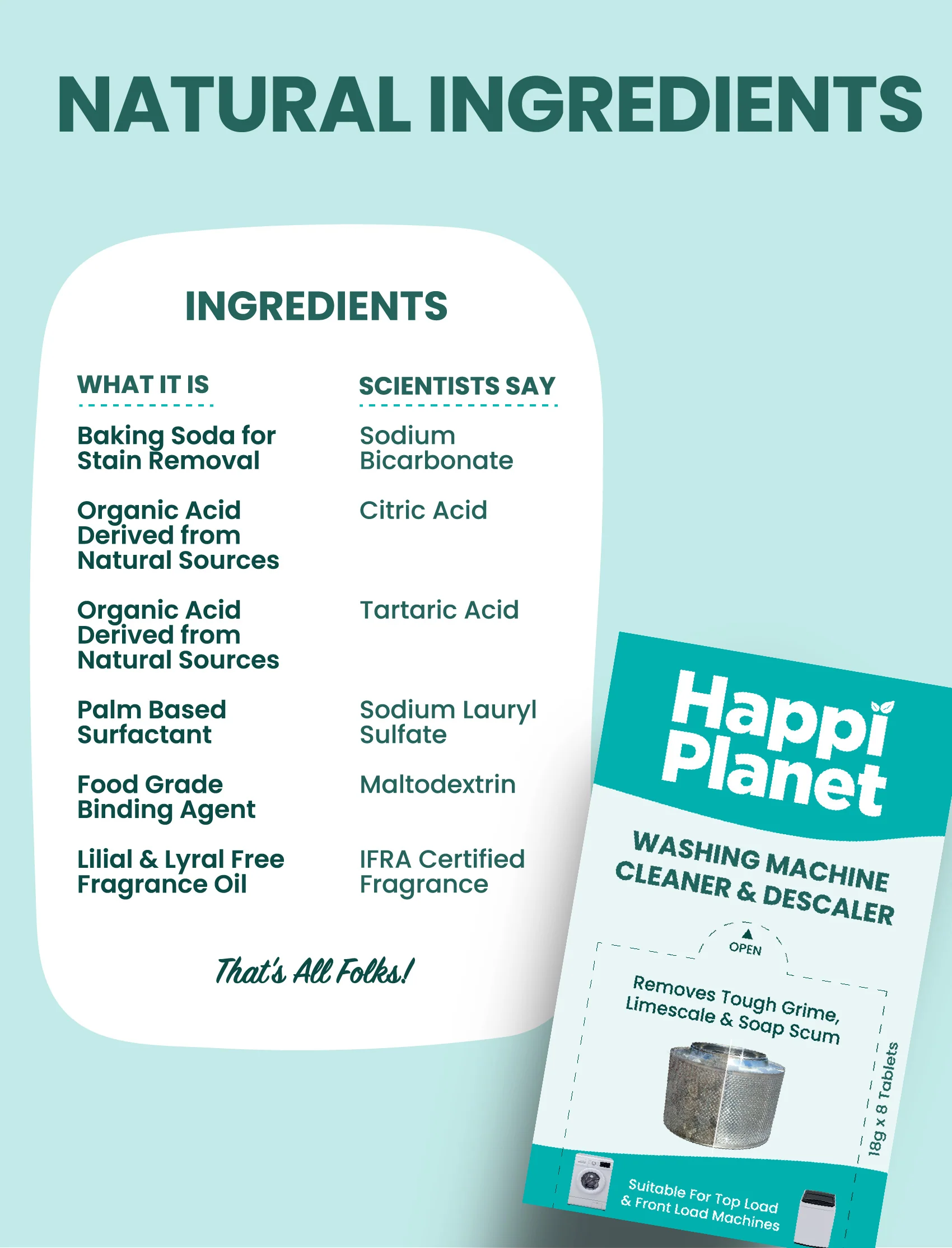 Washing Machine Cleaner & Descaler | 8 Tablets - Image 8